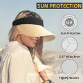 UNIQ Gorra Deportiva Beach fashion custom sun visor cap summer women lady straw visor hat UV-proof beach hat